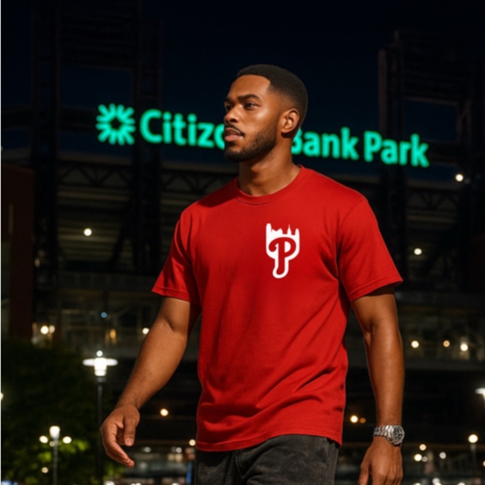 Vibrant Red UNISEX PHILLY PRIDE  SHORT Sleeve Tee
